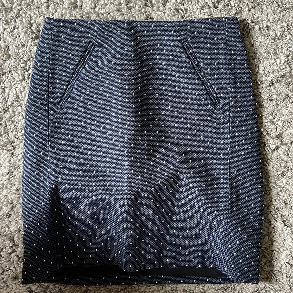 Loft polka dot pencil skirt